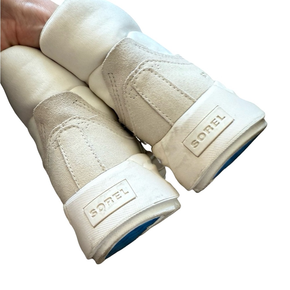 Sorel Ona 503 Knit Stylish Cream High-Top Hiking Casual Sneakers - Picture 6 of 12